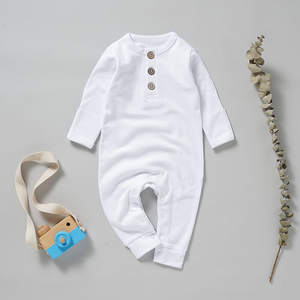 Jumpsuit bayi katun organik lembut alami dari 20 buah Jumpsuit 100% Romper katun organik bayi - Product Image 5