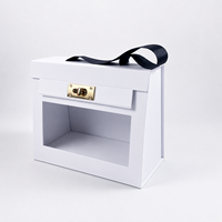 Caja Plegable Magnética Grande, Moderna y Minimalista, en Color Azul Elegante, de Papel Rígido, para Productos de Lujo, Cuidado Facial y Cosméticos