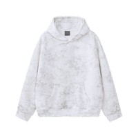 Sweat à capuche vintage tie-dye délavé à l'acide pour homme, coupe oversize avec poche kangourou et épaules tombantes, style streetwear américain, logo personnalisé en usine, vente en gros
