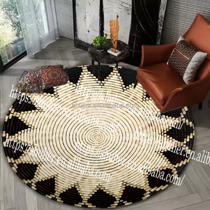 Truyền thống ethiopian mô hình hoa Châu Phi đầy màu sắc giỏ vòm bối cảnh trang trí bên Mexico cong tường nền - Product Image 3