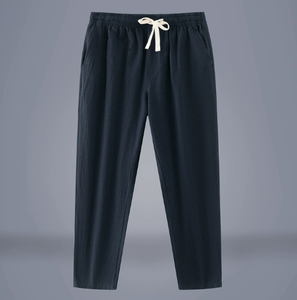 Nuovi Arrivi 2026: <span class=keywords><strong>Pantaloni</strong></span> da <span class=keywords><strong>Uomo</strong></span> in Cotone e <span class=keywords><strong>Lino</strong></span>, Taglie Grandi, Casual, Lunghezza alla Caviglia - Product Image 2