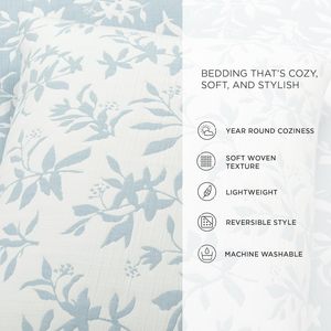 Ensembles de couette Jacquard Design réversible Jacquard floral <span class=keywords><strong>bleu</strong></span> <span class=keywords><strong>Couvre</strong></span>-lits de style moderne Ensembles de couette 100% <span class=keywords><strong>coton</strong></span> - Product Image 5