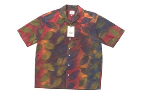 NNJBR Chemise à manches courtes pour hommes, imprimé floral, noir, orange, bleu, col rabattu, tenue d'été décontractée - Product Image 3