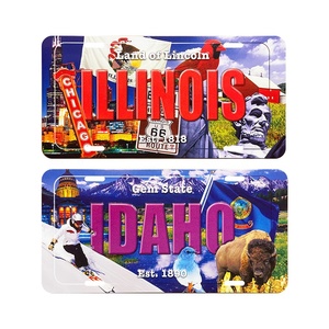 Imán de Placa de Matrícula de EE. UU. de <span class=keywords><strong>IDAHO</strong></span> con Diseño Personalizado, Recuerdo Turístico, Placa de Aluminio, Imán para Refrigerador - Product Image 6