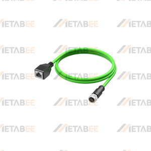 Câble Ethernet M12 X-Coded vers RJ45 Mâle, Cordon Adaptateur Blindé Cat6a 8 Broches X-Coded 10 Gbit/s pour Vision Industrielle - Product Image 6