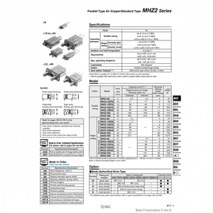 SMC Pneumatics Air Gripper MHZ2-10D1 Pièces Pneumatiques - Product Image 1