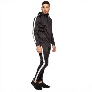 Best Quality <b>Men</b> Short Sleeve Hoodie and Track Suit Set Customized Plain Tracksuits Customizable Running Jogging Trouser Hoodies - Product Image 4