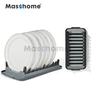 Masthome ราวจานพลาสติก,ที่คว่ำจานแบบพับได้