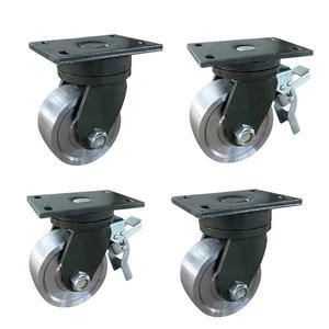 Schwerlast-Stahl-Industrierollen 3 Tonnen Tragkraft 6 <span class=keywords><strong>8</strong></span> 12 Zoll Metall Zink-Oberflächenbehandlung Industrielle Plattengleitrollen - Product Image 3