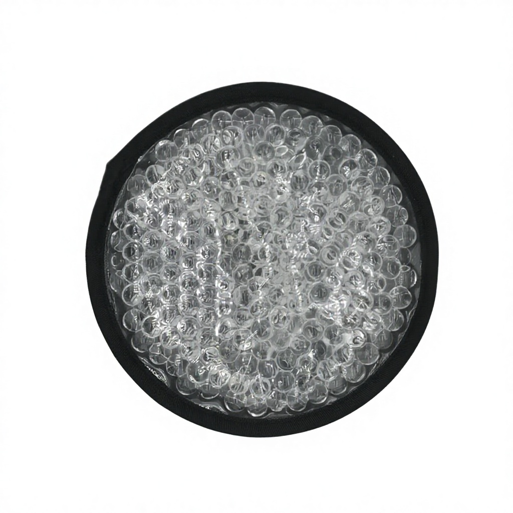 Dual-Use Ice Bead Hot/Cold Pack for Cold/Hot Compress Ultra-Soft Fleece & PVC Material 12.7x12.7cm 100g