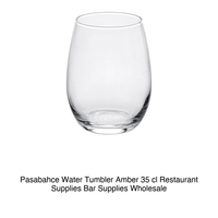 Verre à eau ambré 35 cl Pasabahce H 10,2 cm Ø 8 cm