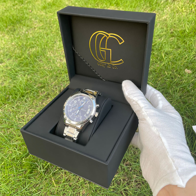 Small Custom Logo Eco-Friendly Watch Box Personalized Unique Paper Design MOQ 1 Pc