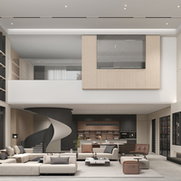 Meubles sur mesure pour villa : Armoire de salon haut de gamme, mobilier complet pour toute la maison, personnalisation intégrale