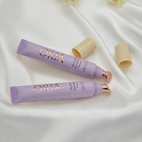 Emballage cosmétique personnalisé pour tube applicateur sous les yeux de 5 ml, 10 ml, 15 ml, tube vide pour crème, baume, brillant à lèvres, tubes à presser avec applicateur métallique