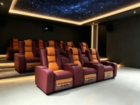 Großhandel Modernes Multifunktionales Eisenrahmen-Heimkino-Sofa Villa Privatclub Echtleder-Sofa Sessel Einsitzer Elektrisch