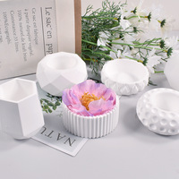 Besafe Plante Succulente cactus Vase Gypse Ciment Moules Résine Époxy Pot de Fleur Béton Silicone Moules de Coulée