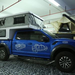 Nouveau type de caravane coulissante EcoCampor pour camion avec tente imperméable 4x4 à vendre - Product Image 6