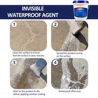 AJIELIAN Mastic d'étanchéité transparent invisible et puissant en acrylique liquide, écologique et anti-fuite pour salle de bain