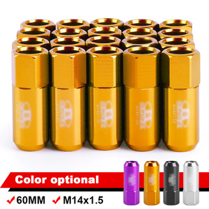 M14x1.50 Aluminum Alloy <b>Wheel</b> Bolts 60mm Purple For Car <b>Replacement</b> - Product Image 4