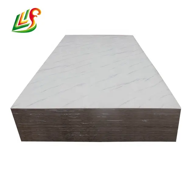 High glossy waterproof faux marble sheet uv board for indoor decoration