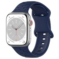 Bracelet intelligent en silicone multi-couleurs avec fermoir papillon pour I Watch 38 40 41 42 44 45 49MM