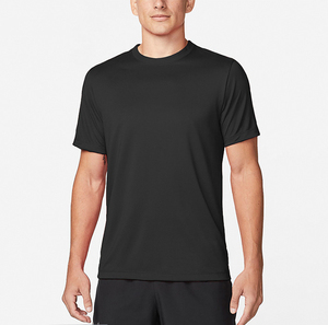 男士t恤快干健身房跑步健身服装批发实心图案 - Product Image 1