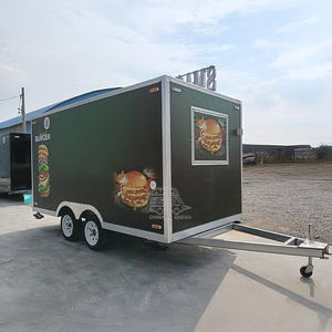 Remorques alimentaires pour hamburgers entièrement équipées avec véranda, remorque conteneur alimentaire complète, remorque mobile pour churros en Espagne - Product Image 3