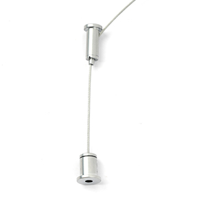 Câble accrochant de kits de câble de fil d'acier de <span class=keywords><strong>suspension</strong></span> d'acier inoxydable avec la pince et les chapeaux de <span class=keywords><strong>plafond</strong></span> - Product Image 5