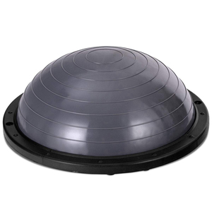 Eco Friendly 23" Balance <strong>Trainer</strong> Exercise Half Ball Yoga Balance Ball with 2 Resistance Bands <strong>Pump</strong> for Home Exercise Training - Product Image 2