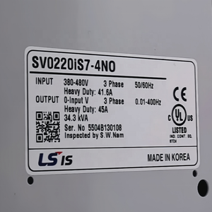 Ls 22kw Zware Variabele Frequentie Aandrijving SV0220iS7-4NO 3-Fase 380V Industriële Omvormer Met Ingebouwde DC Reactor In Voorraad - Product Image 2