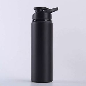 Gourde de voyage vintage en acier inoxydable avec gobelet portable anti-fuite pour la randonnée, 750 ml rouge bleu argent - Product Image 4