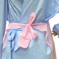 Tablier jetable en PE imperméable et résistant à l'huile, sans manches, en plastique, pour cuisine, restaurant et nettoyage (vente en gros)