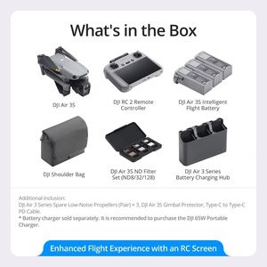 โดรน DJI Air 3S Fly More Combo (RC 2) พร้อมกล้อง CMOS 1 นิ้ว ถ่ายวิดีโอ 4K/60fps HDR ได้ 21-30 นาที สูงสุด 20 กม. ระบบส่งสัญญาณวิดีโอ HD - Product Image 6