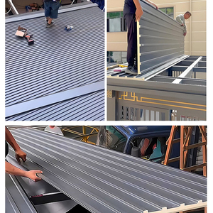 Paneles Sándwich para Techos de Fábrica, Relleno de Poliuretano, Aislamiento de Doble Capa, Compuesto de Aleación de Aluminio, Tejas para Exteriores Tipo Gran Muralla - Product Image 1