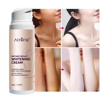 Crème éclaircissante instantanée pour le corps, le visage et les aisselles, pour peaux noires, marque privée