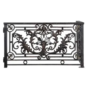 Classic wrought iron outdoor railing, balcony railing design, porch iron railings