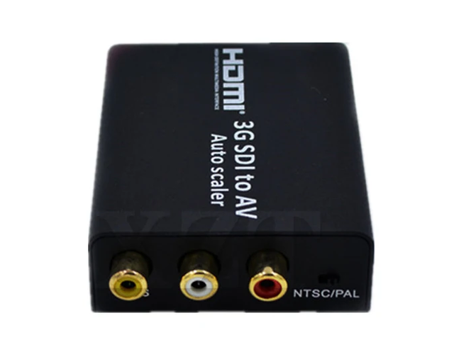 New Stock High Quality 3G SDI to AV Converter BNC to RCA Audio Scaler Support SD-SDI Signal to Be Shown on TV