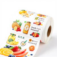 Étiquettes autocollantes personnalisées pour bouteilles de jus de fruits et de boissons