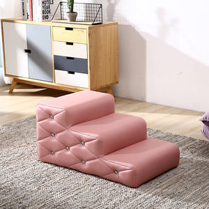 Échelle d'escalade de luxe <span class=keywords><strong>pour</strong></span> <span class=keywords><strong>chien</strong></span> avec cadre en bois lit carrelé petit tapis <span class=keywords><strong>pour</strong></span> <span class=keywords><strong>chien</strong></span> de taille moyenne <span class=keywords><strong>marches</strong></span> en éponge en mousse <span class=keywords><strong>pour</strong></span> chats motif animal - Product Image 2