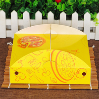 Caja de Pizza Personalizada YIYANG, Papel Corrugado Marrón con Relieve y Laminado Mate, Caja de Exhibición de Alimentos Reciclada