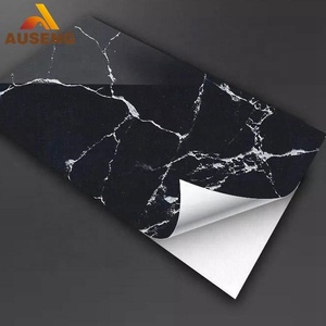 Carta da Parati Nera <span class=keywords><strong>per</strong></span> Soggiorno/Rotolo di Carta da Parati <span class=keywords><strong>per</strong></span> <span class=keywords><strong>Mobili</strong></span> Resistente al Calore 0,45*10M Rotoli di Carta da Parati <span class=keywords><strong>per</strong></span> Cucina Effetto Marmo Lucido Adesivo Autoadesivo - Product Image 2