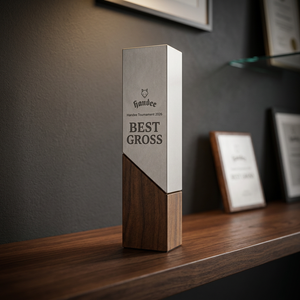 Trophée de golf de haute qualité, trophée de luxe, trophée en cristal haut de gamme, trophée de reconnaissance exécutive, trophée en cristal et métal gravé sur mesure - Product Image 5