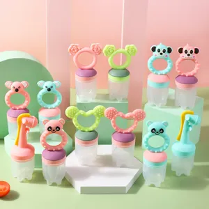 실리콘 과일 젖꼭지 아기 피더, 과일 Nibbler, 아기를위한 여분의 메쉬 과일 Teether