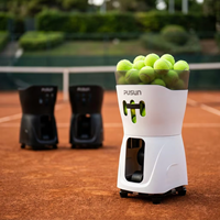 Machine à balles de tennis portable PUSUN PT-MINI, oscillation automatique, télécommande via application, lanceur d'entraînement rechargeable