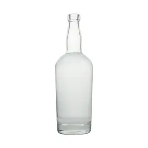 Shanghai linlang wholesale 750Ml 700Ml Extra Flint Glass Bottle With Stopper/Screw Cap For Gin Vodka