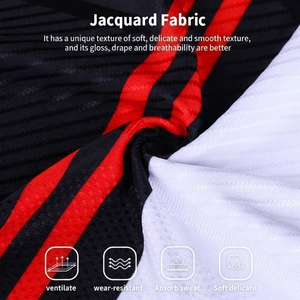 Maillot de football en polyester jacquard personnalisé en gros, marque privée OEM, respirant, sublimation, fabricant d'uniformes de match de football - Product Image 4