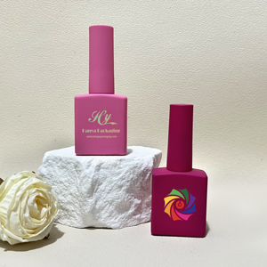 Vente en gros de flacons de vernis à ongles en gel UV transparent blanc rose nude de 7 ml et 12 ml avec logo personnalisé imprimé - Product Image 1