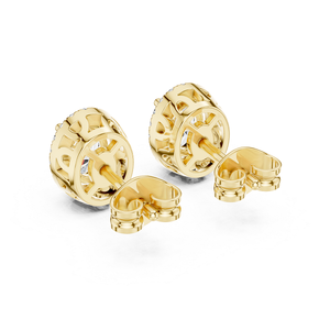 Premium Laborgezüchtete Diamant-Ohrringe mit Goldfinish Eleganter Damenschmuck für Alltag und Party - Product Image 3