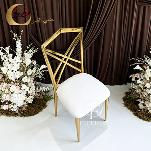 Banquet Hall Stainless Steel Gold Dinner Room Chair Metal Hotel Wedding Chairs Events - Product Image 3