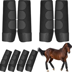 Bandages de protection pour pattes d'équidés professionnels, bottes de protection pour sabots de chevaux en néoprène hautement élastique, sacs équestres, fournitures d'équipement équestre - Product Image 2